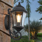 Outdoor Waterproof Glass Retro Wall Lamp with light sense