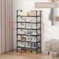 VENETIO Maximize Your Shoe Storage with this Stylish & Stackable Black Metal Shoe Rack - Perfect for Any Room! ➡ SO-00004