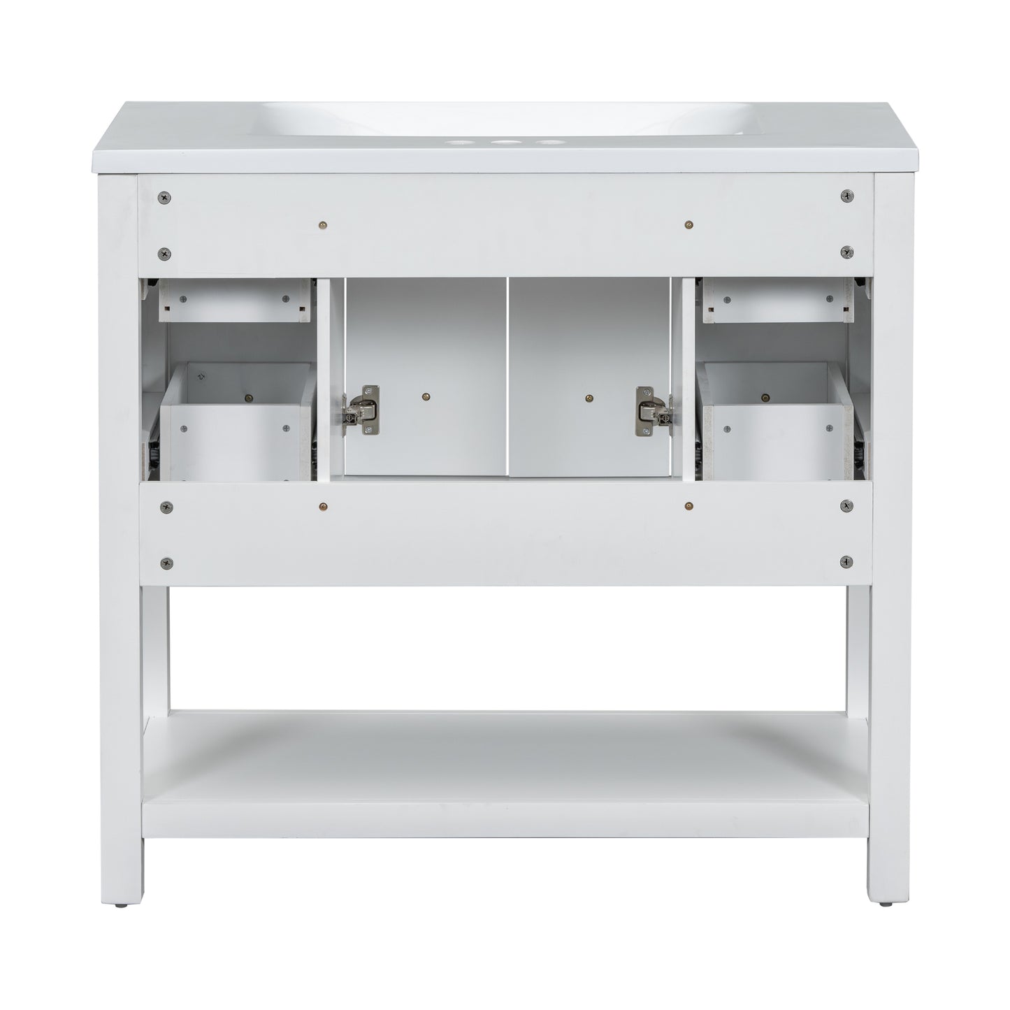 36" Bathroom Vanity with Undermount Sink Freestanding