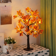 Load image into Gallery viewer, VENETIO 24 Inch Maple Tree Light - Perfect Autumn Gift, 24 LED Warm Lights, 24 Maple Leaves, Battery-Powered (Batteries Not Included), Ideal for Thanksgiving Decor, Living Room, Dining Table, Bedroom, Fireplace, Wall ➡ B-00013