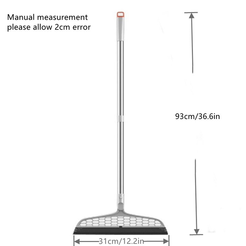 VENETIO 1pc 36.6inch Magic Silicone Broom Lengthen Floor Cleaning Squeegee Pet Hair Dust Brooms Bathroom Floor Wiper Household Cleaning Tools ➡ CS-00020