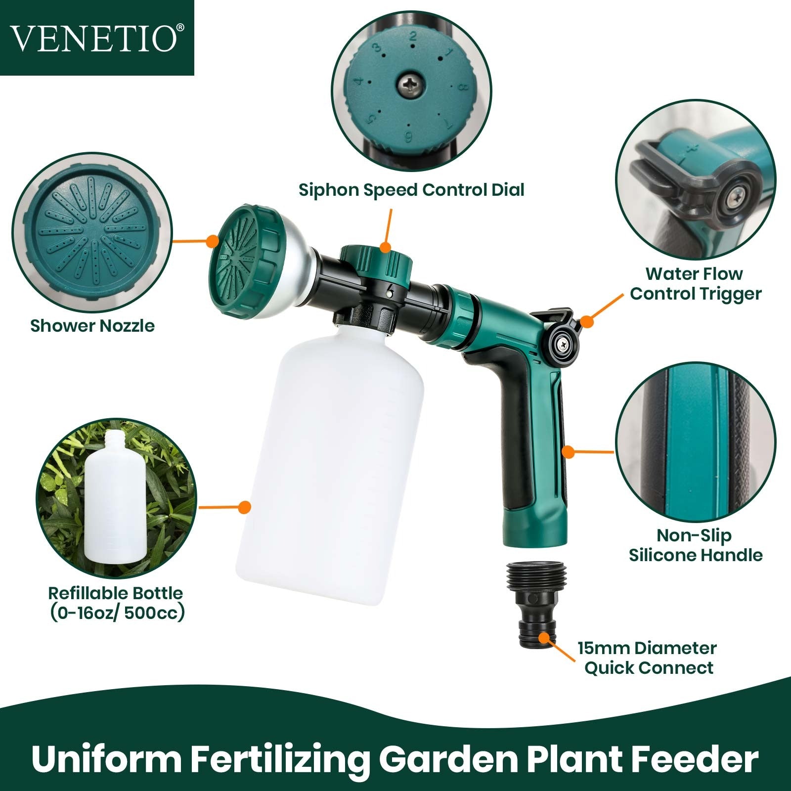 insecticidal soap hose end sprayer VENETIO 8-Dial Hose End Sprayer for Liquid Fertilizer/Soap – Venetio
