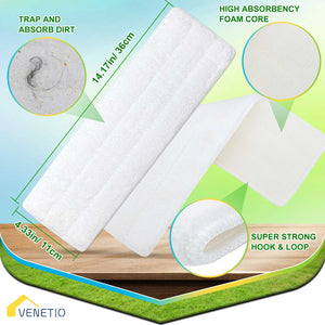VENETIO Bluefish Hands-Free Squeeze and Spray 2-in-1 Floor Mop System - SP01A