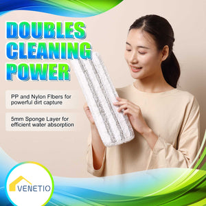 VENETIO Bluefish Microfiber Spray Mop for Floor Cleaning with Reusable Washable Pad & Refillable Water Tank - SP03