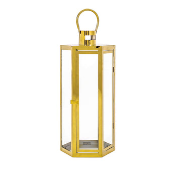 22" Stainless Steel Lantern without candle