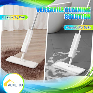 VENETIO Bluefish Microfiber Spray Mop for Floor Cleaning with Reusable Washable Pad & Refillable Water Tank - SP03