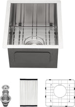 Charger l&#39;image dans la galerie, VENETIO 33 Inch Undermount Sink - Stainless Steel Kitchen Sink 18 Gauge Deep Single Bowl Kitchen Sinks 33x19x9 Inches Sink ➡ K-00023