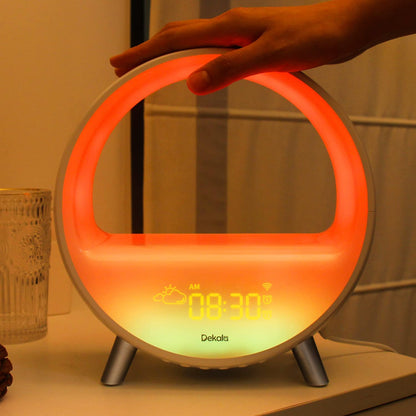 Multifunctional Arches Alarm Clock Bluetooth Speaker Night Light