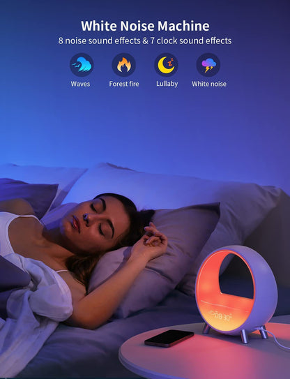 Arches Alarm Clock Wireless Charging Bluetooth Speaker Night Light