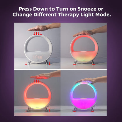 Arches Alarm Clock Wireless Charging Bluetooth Speaker Night Light