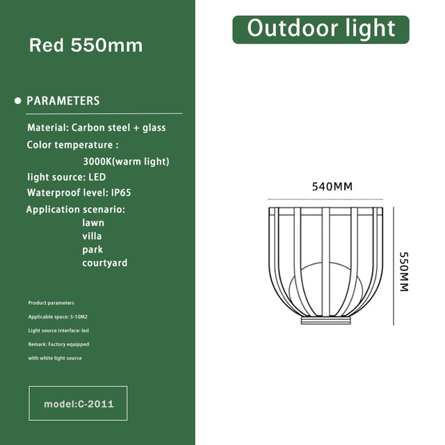 Outdoor Solar Floor Lamp Waterproof Garden Light Source