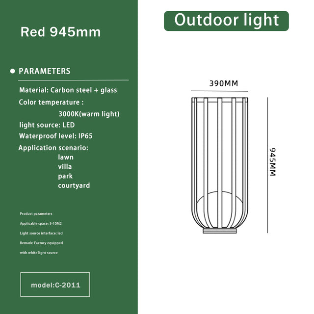 Outdoor Solar Floor Lamp Waterproof Garden Light Source