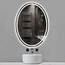 Laden Sie das Bild in den Galerie-Viewer, 24 x 32 In. Oval Bathroom Vanity LED Mirror - Venetio