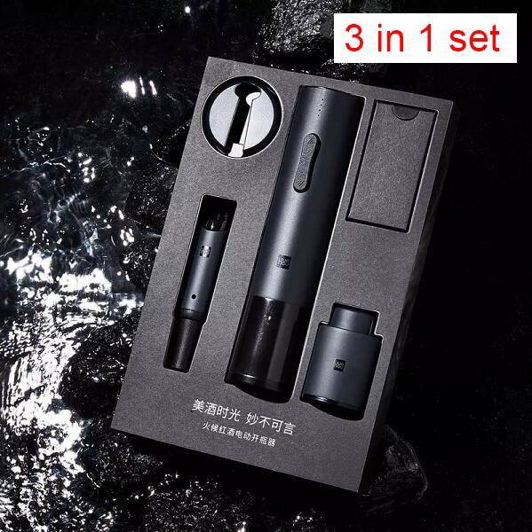 Automatic Red Wine Bottle Opener Electric Wine Opener Cap Stopper Fast Decanter Set - Venetio