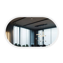 Charger l&#39;image dans la galerie, 40x24 Inches Frameless Oval Smart Vanity Lighten Mirror (Edge Glow) - Venetio