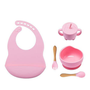 Baby Feeding Tableware BPA Free Food Grade Silicone Bowl Bib Placemat for Kids - Venetio