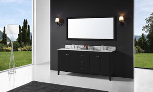 60" Double Sink Bathroom Vanity in Light Grey - Venetio