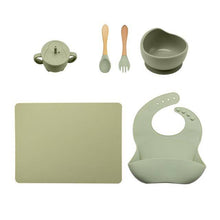 Cargar imagen en el visor de la galería, Baby Feeding Tableware BPA Free Food Grade Silicone Bowl Bib Placemat for Kids - Venetio