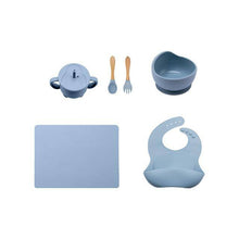 Load image into Gallery viewer, Baby Feeding Tableware BPA Free Food Grade Silicone Bowl Bib Placemat for Kids - Venetio