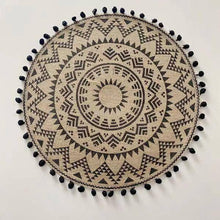 Load image into Gallery viewer, 15 Inches 1Pc Round Delicate Embroidery&nbsp;Non-slip Heat Insulation Dining Table Placemat&nbsp; Dessert Pan Coffee Cup Mats - Venetio