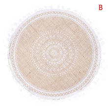 Charger l&#39;image dans la galerie, 1Pc Creative Jute Table Placemats Resistant Heat Non-Slip Home Linen Fabric Washable Bowl Cup Mat - Venetio