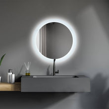Laden Sie das Bild in den Galerie-Viewer, 24 Inch LED Lighted Wall Mounted Circular Bathroom  Mirrors with Anti fog and Diming Function - Venetio