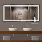 60x28 Inch Anti-Fog Backlit LED Bathroom Vanity Mirror, Wall Mounted - Venetio