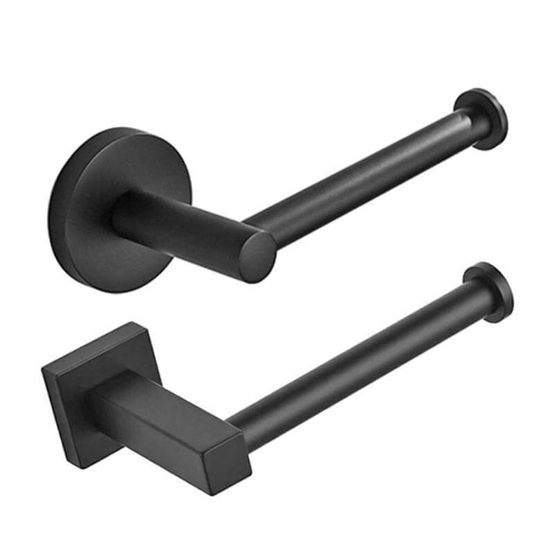 Stainless Steel Bathroom Toilet Paper and Towel Shelf (Black) - Venetio