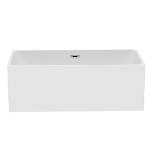 Venetio 57 inch Acrylic Freestanding Soaking Bathtub Square Shape Gloss White - Venetio