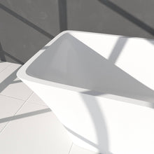 Cargar imagen en el visor de la galería, Venetio 57 x 31 inch Acrylic Freestanding Bathtub Classic Square Shape Gloss White - Venetio