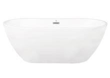 Cargar imagen en el visor de la galería, Venetio 60 x 30 Acrylic Alcove Freestanding Soaking Bathtub Oval Shape Gloss White - Venetio
