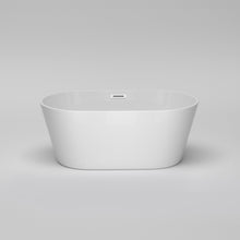 Laden Sie das Bild in den Galerie-Viewer, Venetio 60&#39;&#39; x 30&#39;&#39; Acrylic Alcove Freestanding Soaking Bathtub Oval Shape Gloss White - Venetio