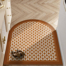 Charger l&#39;image dans la galerie, Nordic light luxury retro washable non-slip leather floor mat door mat - Venetio