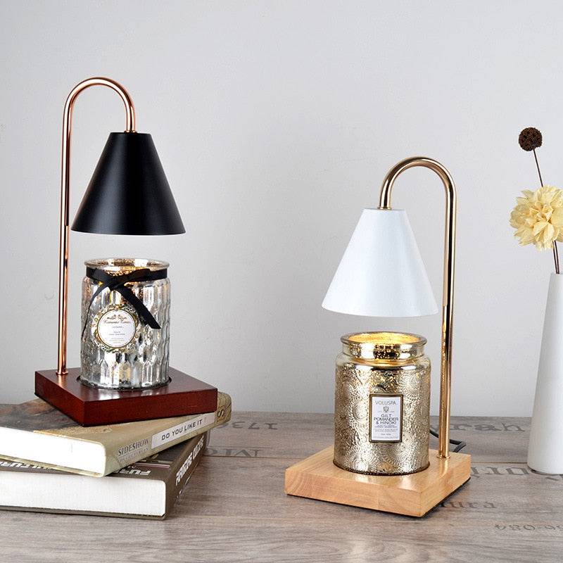Electric Wax candle melt warmer Light Yankee candle lamp Lantern For Top-Down Candle Melting Bedroom decor Romantic Table Lamp - Venetio