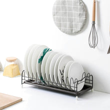 Load image into Gallery viewer, Iron Powder Coating Kitchen Dish Drying Rack Holder with Tray for Flat Plate - Venetio