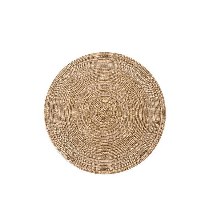 Linen Non Slip Ramie Insulation Table placemats 4/6/8pcs - Venetio