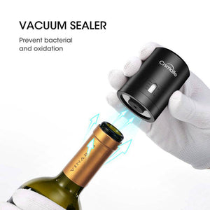 Kitchen Bar Tools ABS Vacuum Red Wine Bottle Cap Stopper - Venetio