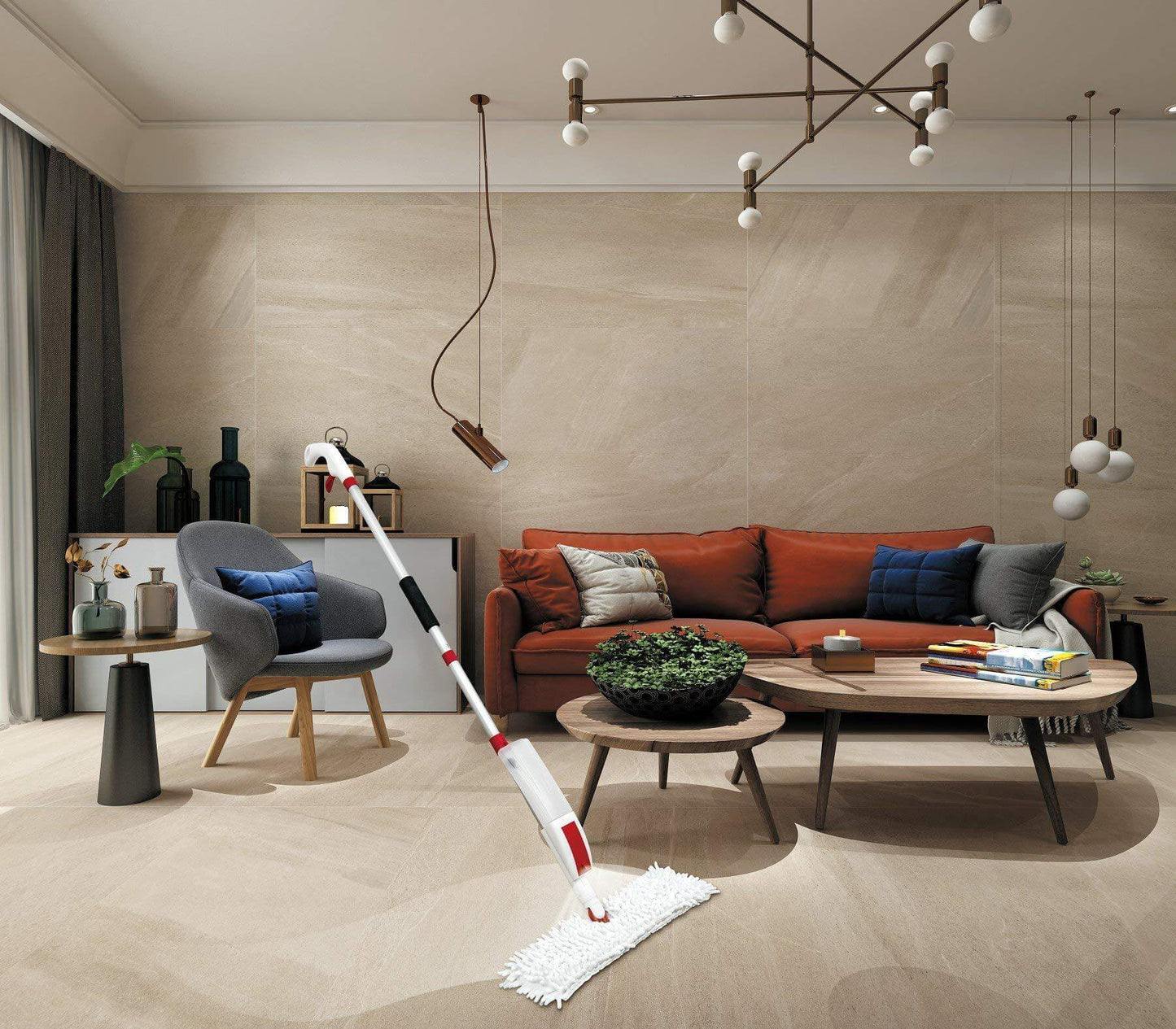 Premium Dual-Action Microfiber Flip Mop - Venetio