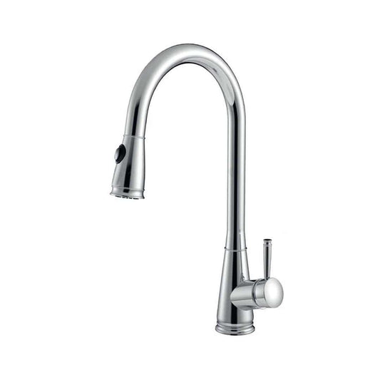 Venetio Single Handle Brushed Nickel Stainless Steel Pull down Kitchen Faucet - Venetio