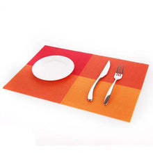 Cargar imagen en el visor de la galería, 4 Pcs/set Placemats PVC Table Mat Color Block Dining Disc Pads Coasters Mantel Napperon 30*45cm - Venetio