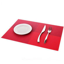 Cargar imagen en el visor de la galería, 4 Pcs/set Placemats PVC Table Mat Color Block Dining Disc Pads Coasters Mantel Napperon 30*45cm - Venetio