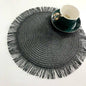 15 Inches 1Pc Round Delicate Embroidery&nbsp;Non-slip Heat Insulation Dining Table Placemat&nbsp; Dessert Pan Coffee Cup Mats - Venetio