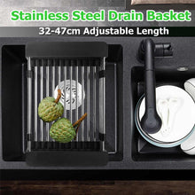 Charger l&#39;image dans la galerie, Stainless Steel Adjustable Telescopic Kitchen Over Sink Dish Drying Rack - Venetio