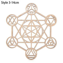 Load image into Gallery viewer, 1PC Flower of Life Shape Wooden Wall Sign Laser Cut Non-slip Coaster Set Wood Placemats Table Mat Round Cup Pad Art Home Decor - Venetio