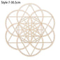 1PC Flower of Life Shape Wooden Wall Sign Laser Cut Non-slip Coaster Set Wood Placemats Table Mat Round Cup Pad Art Home Decor - Venetio