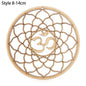 1PC Flower of Life Shape Wooden Wall Sign Laser Cut Non-slip Coaster Set Wood Placemats Table Mat Round Cup Pad Art Home Decor - Venetio