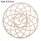 1PC Flower of Life Shape Wooden Wall Sign Laser Cut Non-slip Coaster Set Wood Placemats Table Mat Round Cup Pad Art Home Decor - Venetio